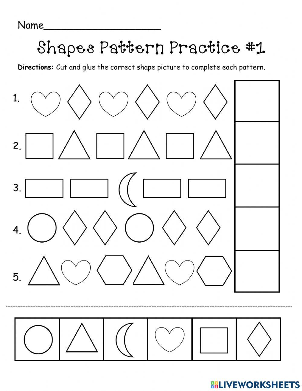 Extending Pattern 6576455 | shermerb | LiveWorksheets
