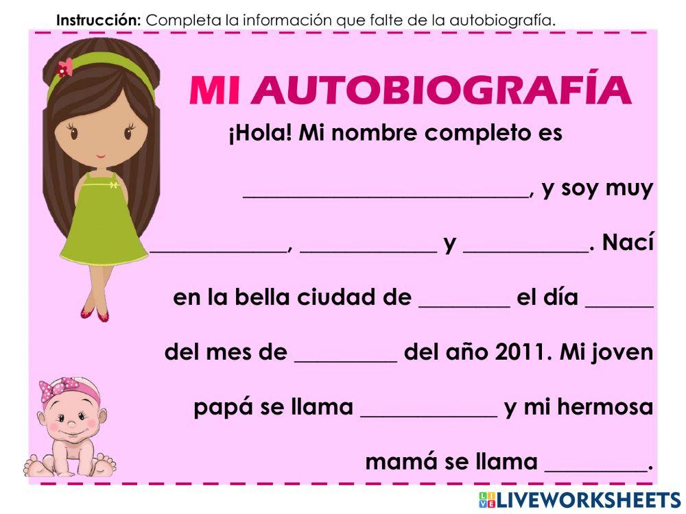 Autobiografía.