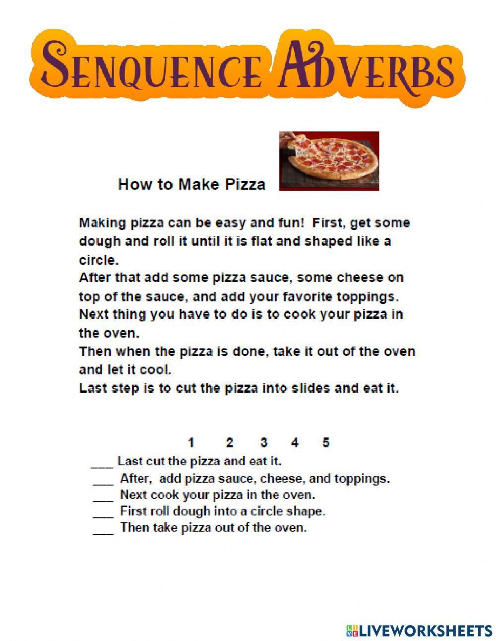 Sequence Adverbs