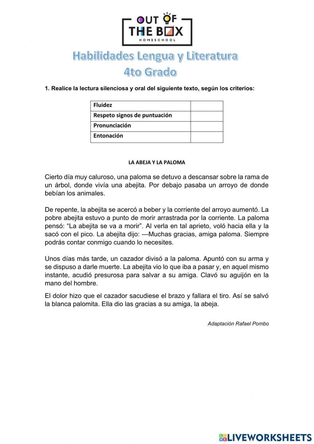 Comprensión lectora