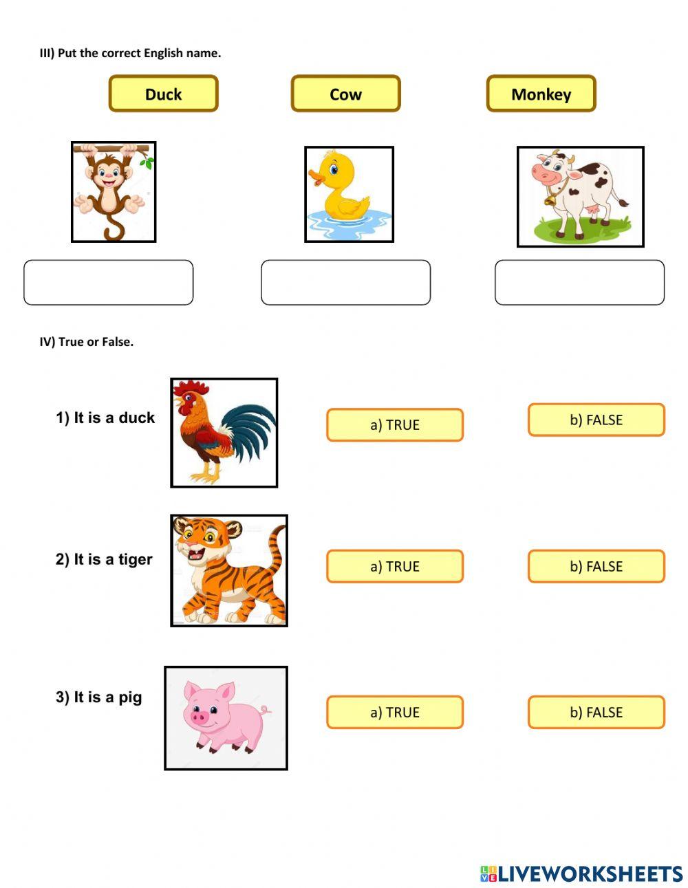 Farm and Wild Animals