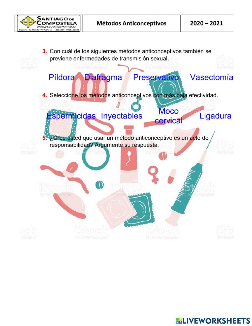 Métodos anticonceptivos