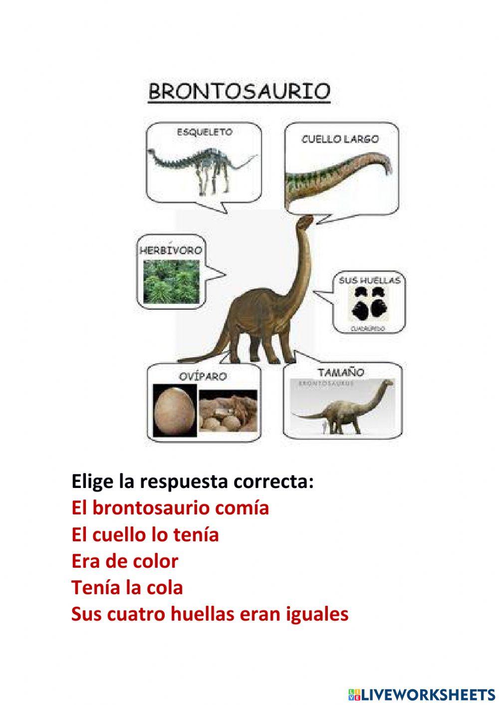 El brontosaurio