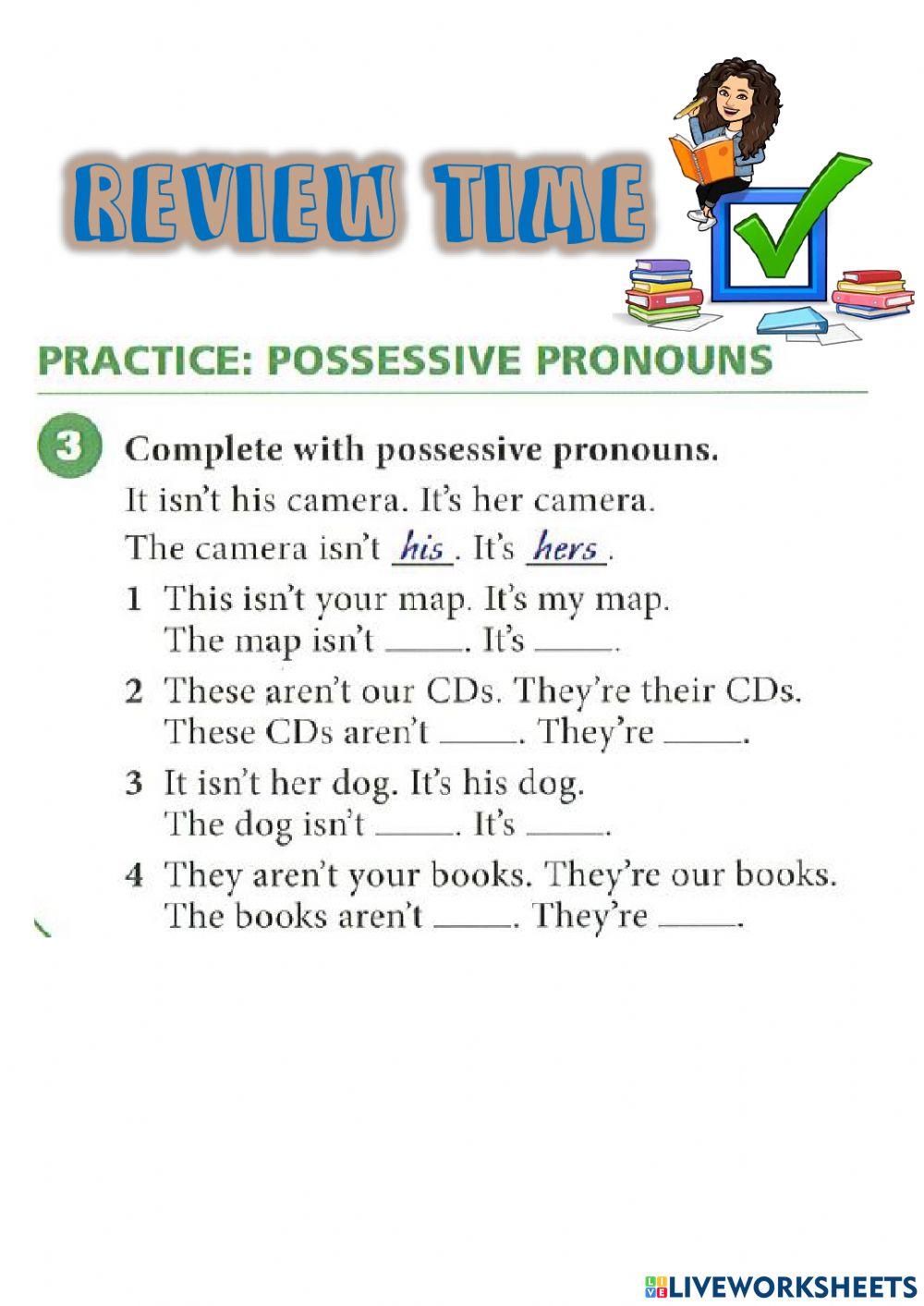 Possessive adjectives and pronouns