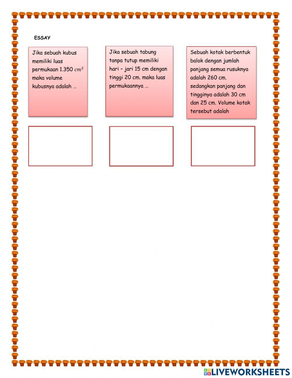 Lks interaktif bangun ruang