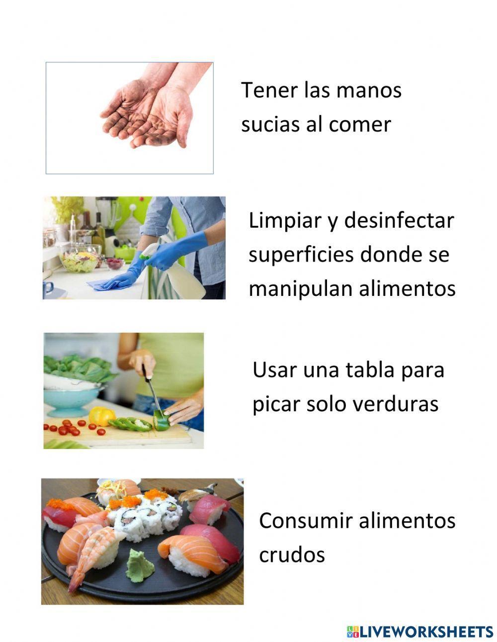 Prueba unidad 1 alimentación saludable