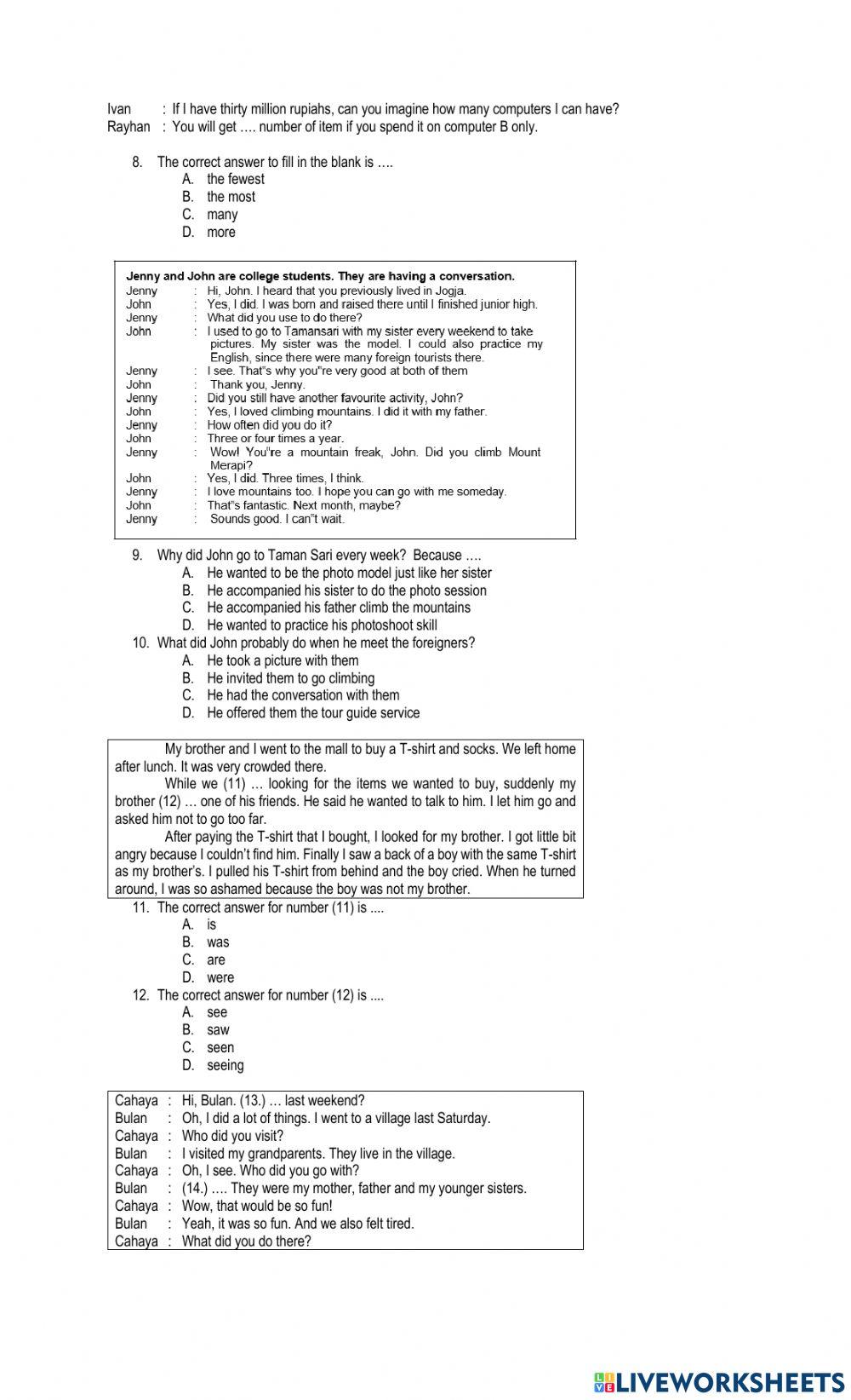 Latihan PAT Kelas 8 2021 1-24