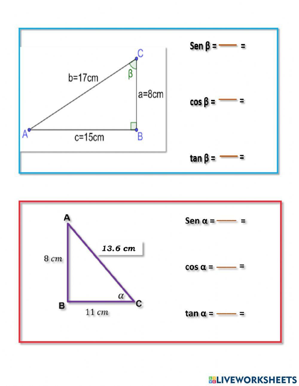 Razones trigonometricas