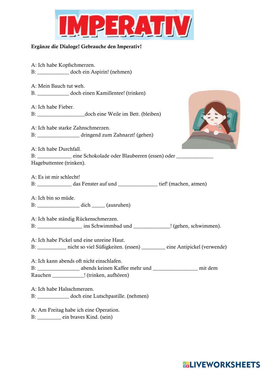 Gesundheitsprobleme Und Imperativ