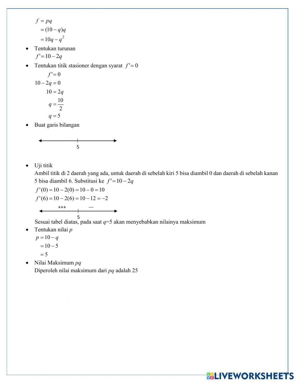 Turunan Fungsi Aljabar 4