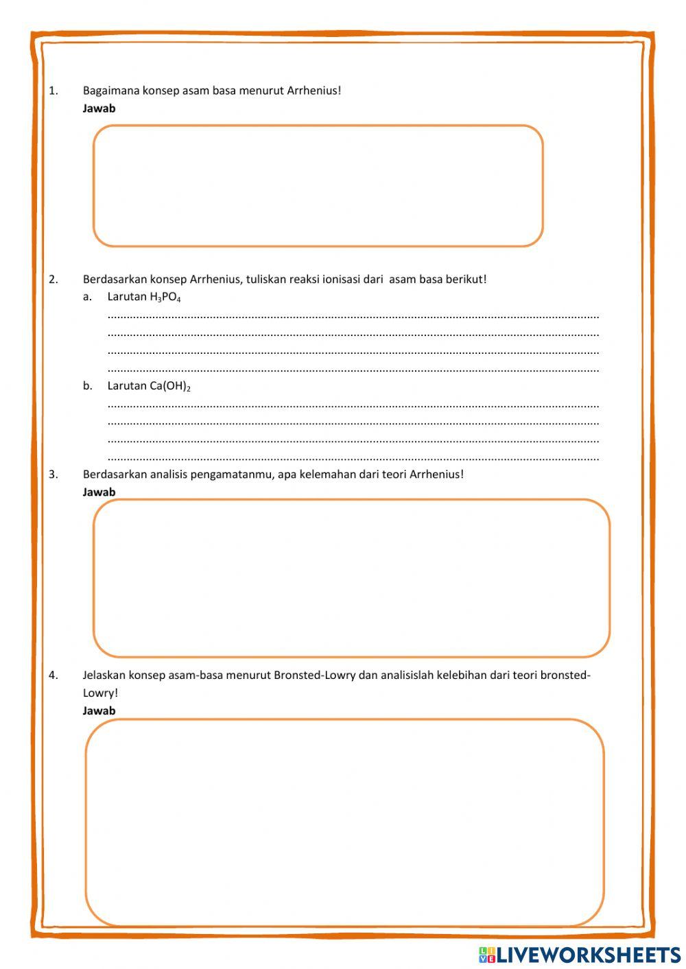 Lkpd teori asam basa