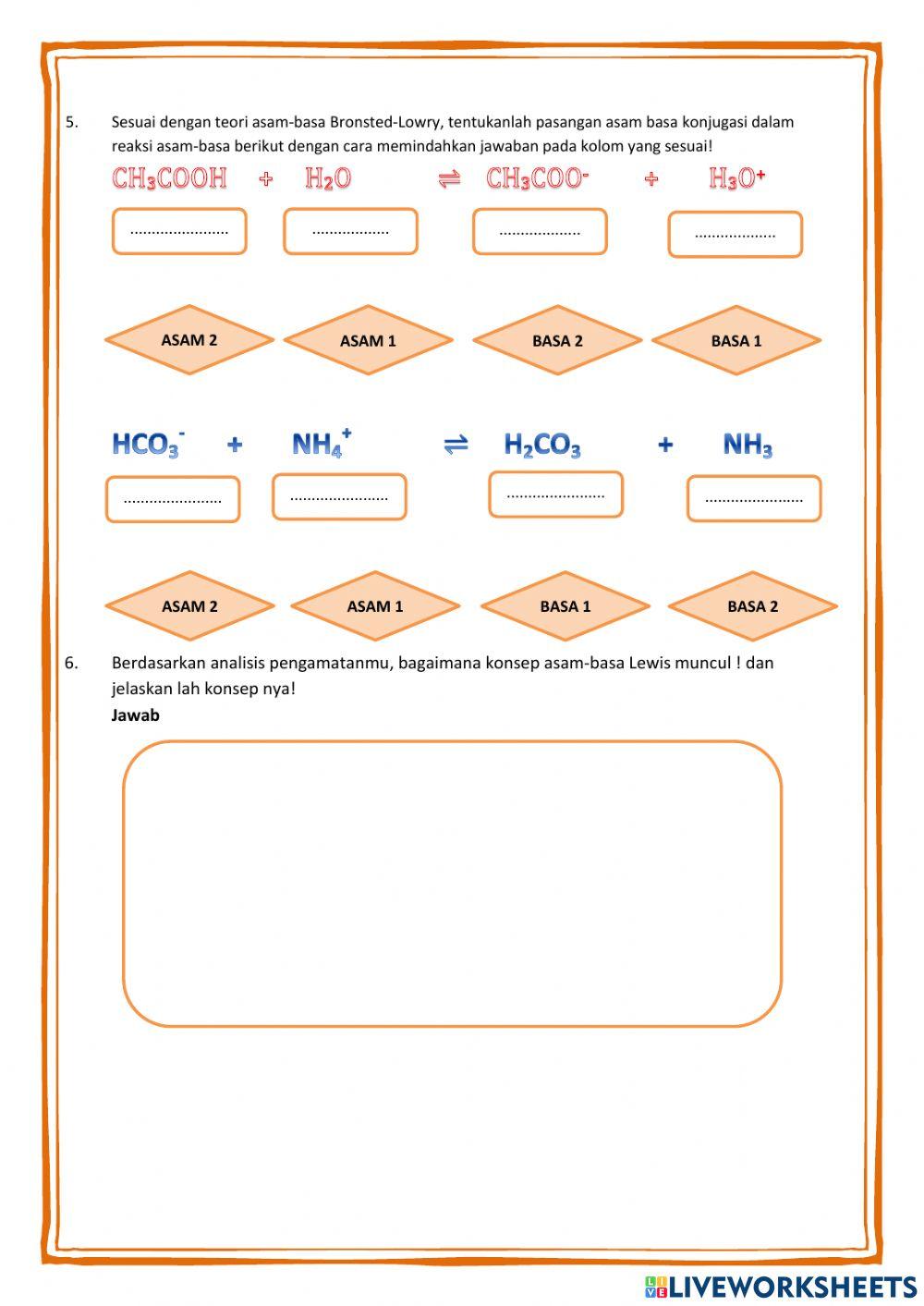 Lkpd teori asam basa