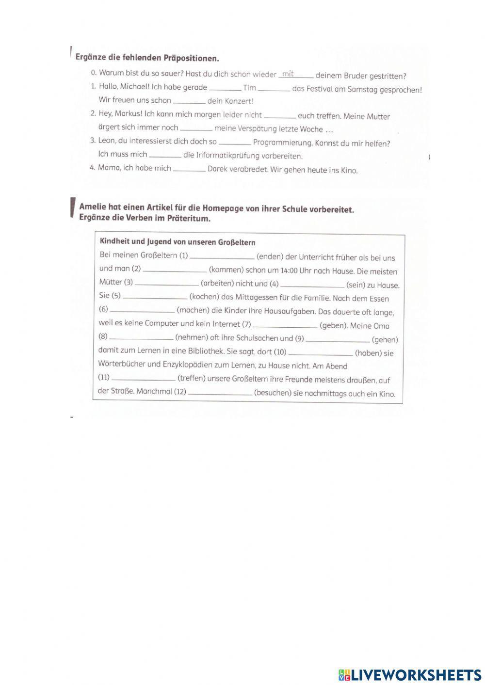 Schule früher und heute