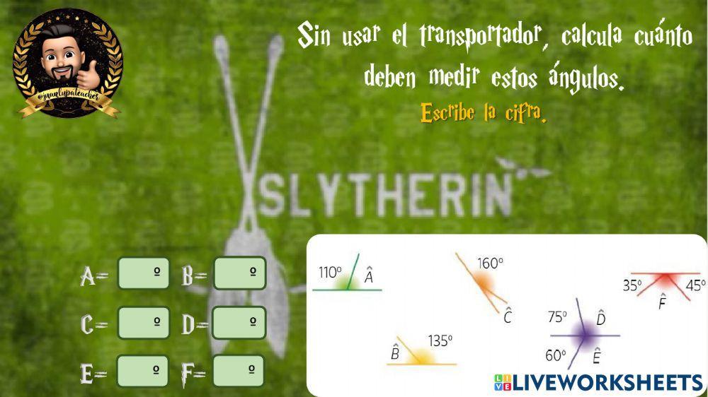 Tipos de ángulos y operaciones con ángulos
