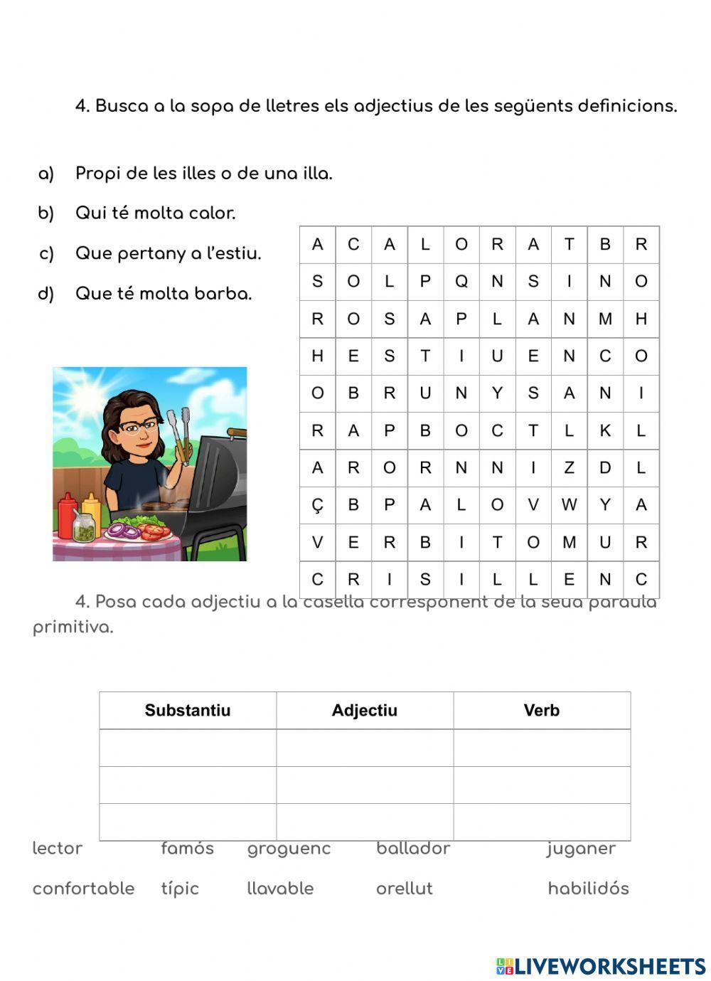 Formació d'adjectius