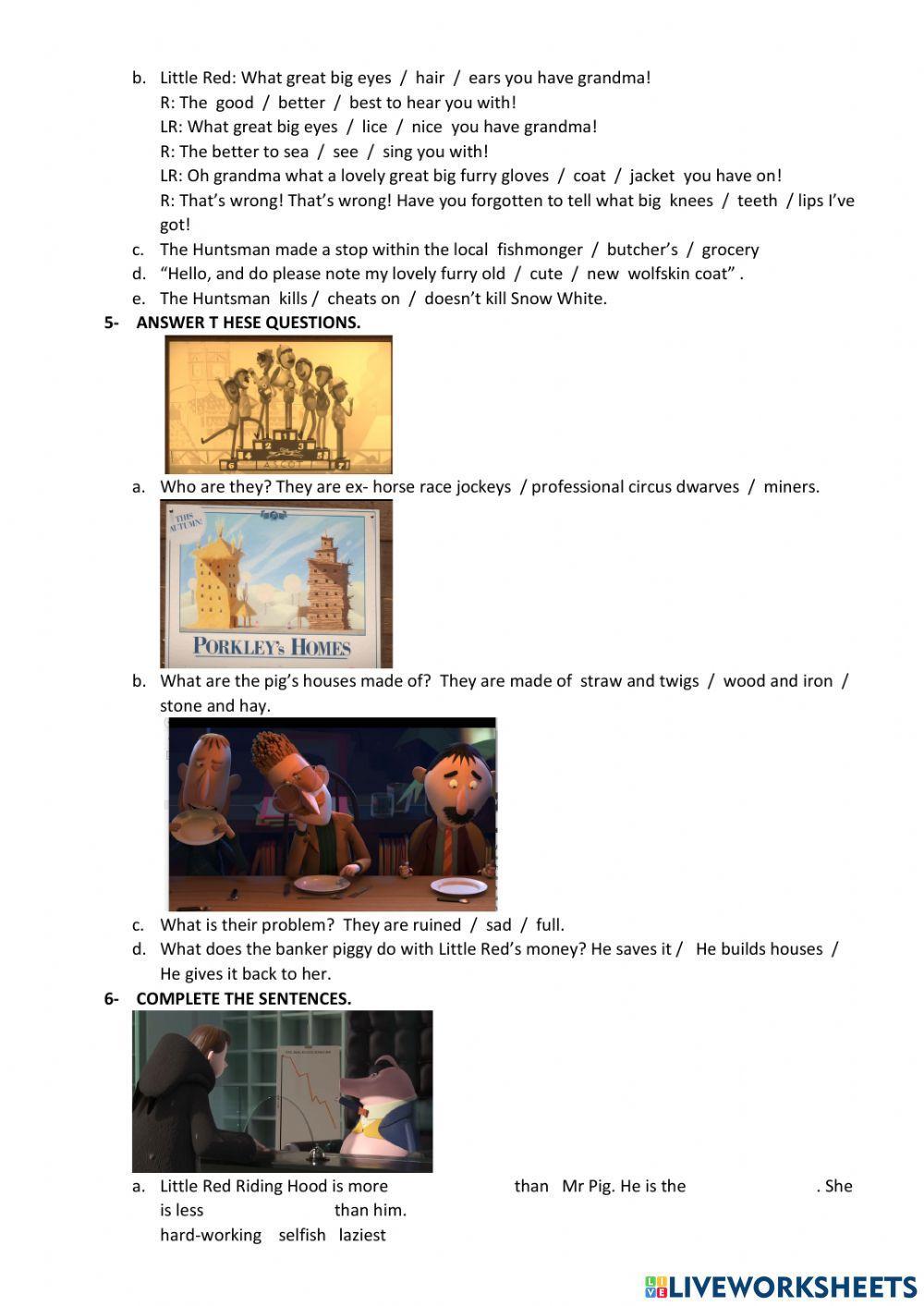 Revolting Rhymes film (part 1)