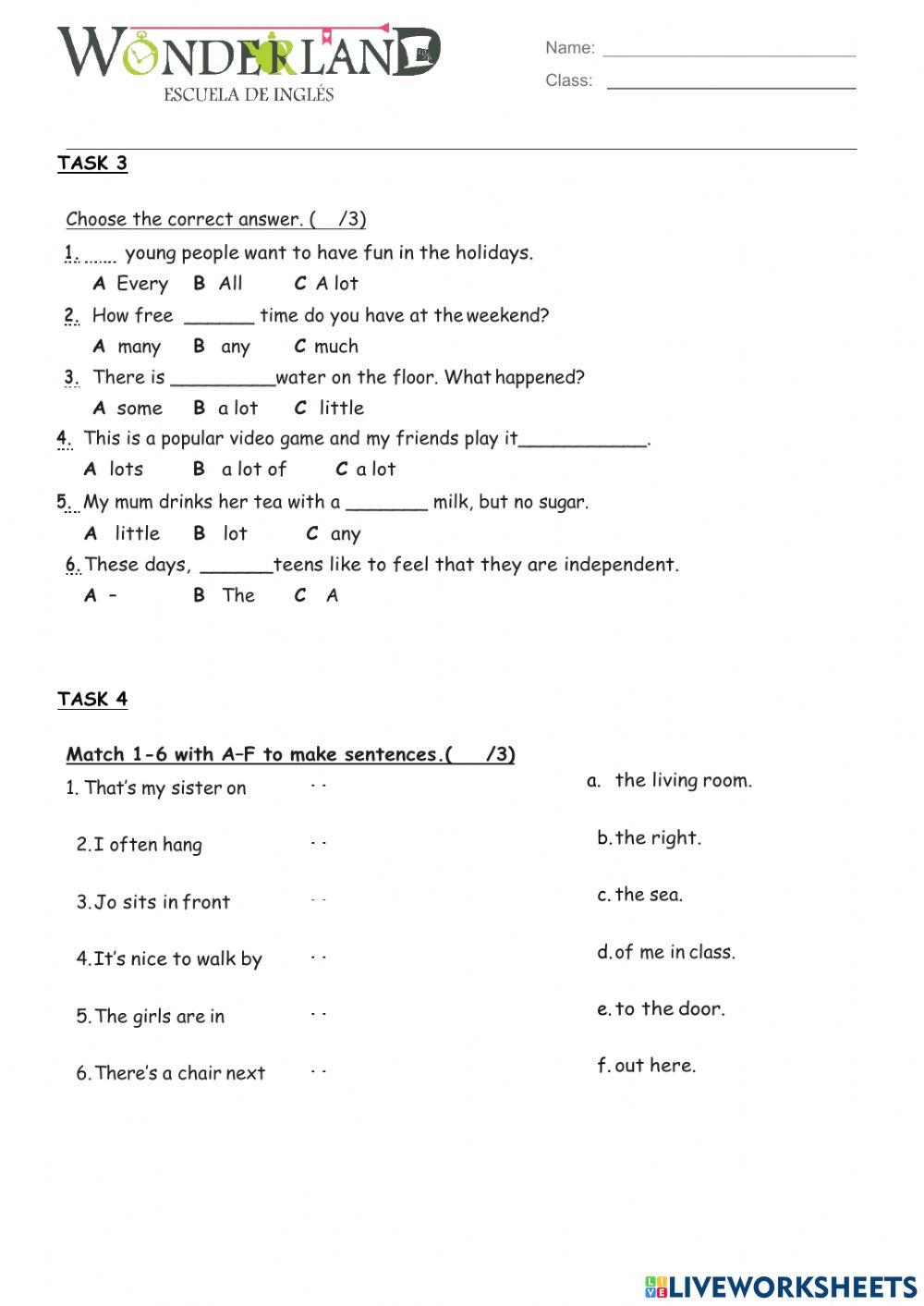 Unit 1 - Test - 2nd year