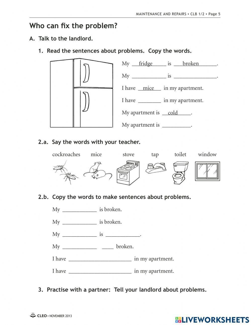 House Problems (CLEO)