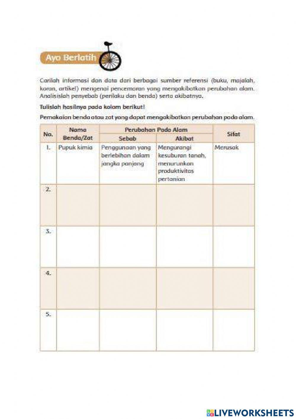 LKPD Tema 9 SubTema 3 Pembelajaran 3 Kelas 4 SD