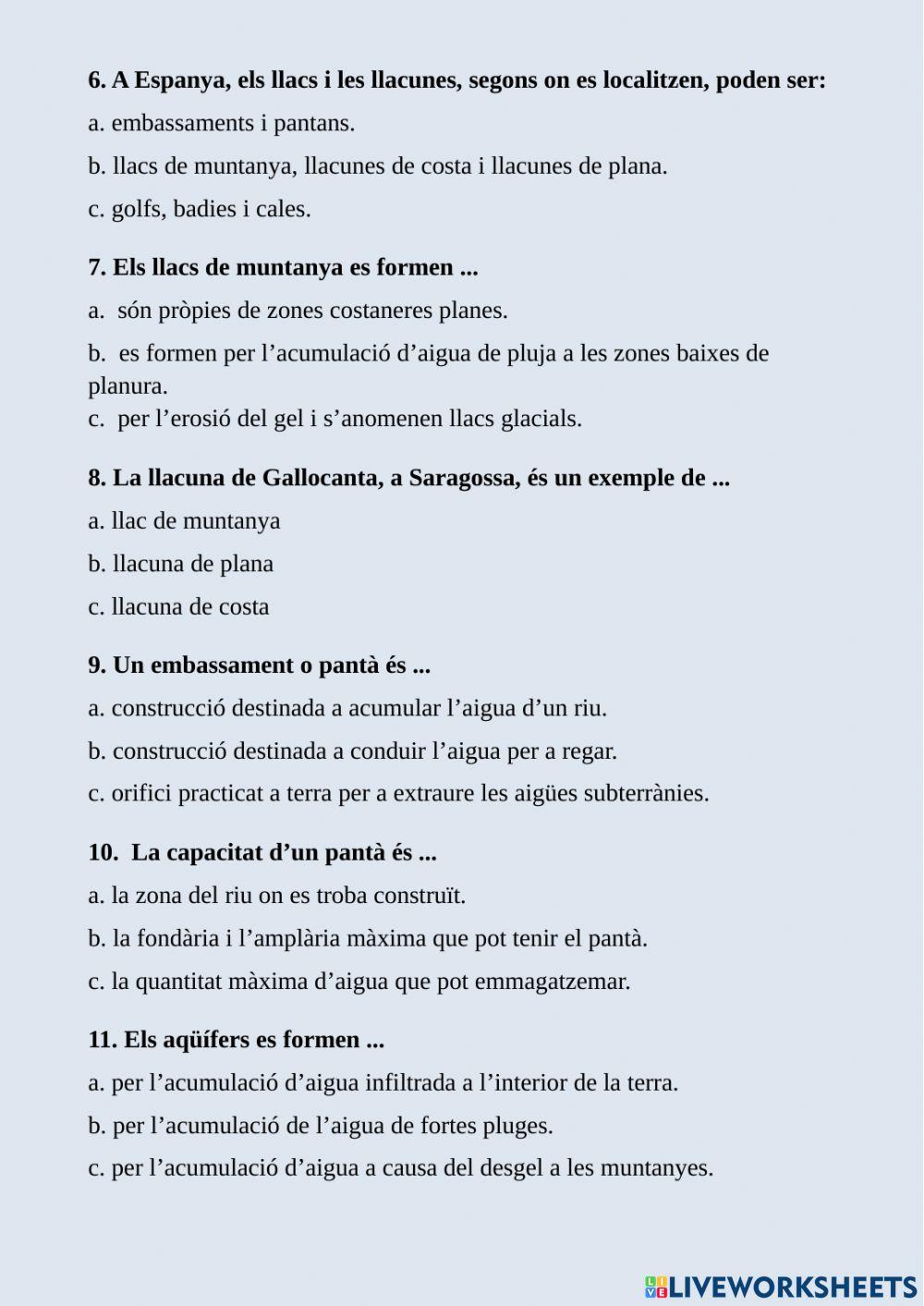 Les aigües d'espanya