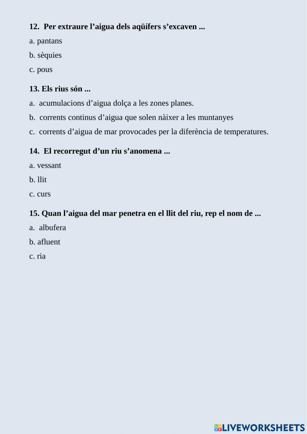 Les aigües d'espanya