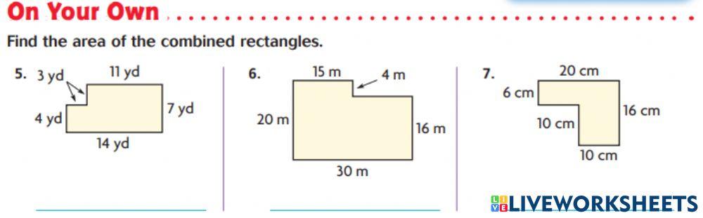 Area Of Combined Rectangles Worksheet 13 3 Area Of Combined Area Of Combined Rectangles Worksheet 13 3 Area Of Combined