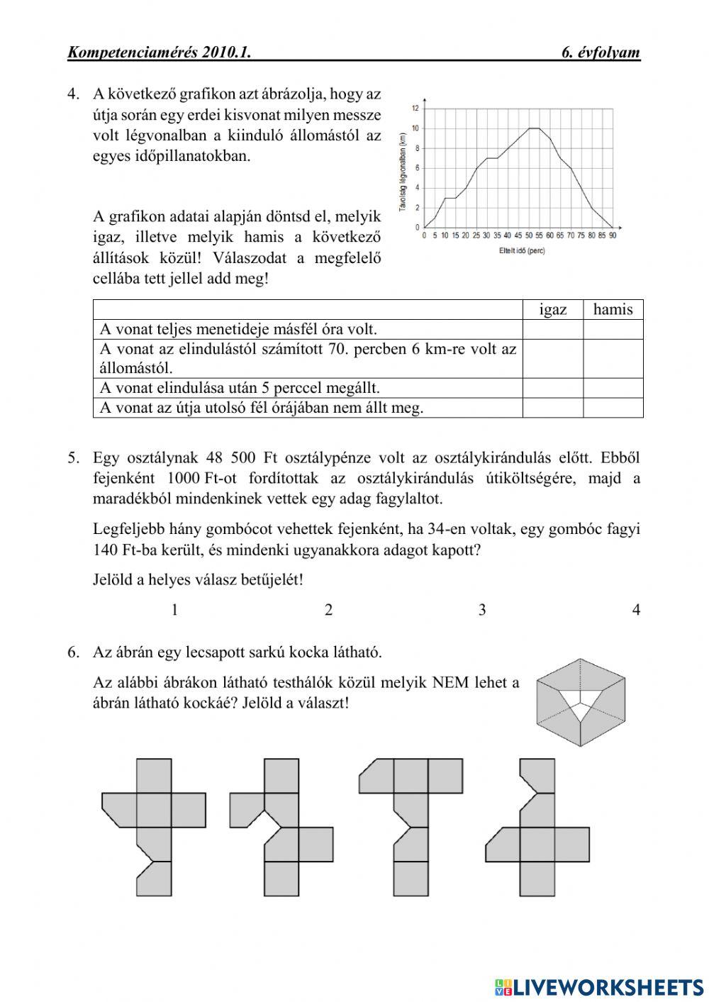 Kompetenciamérés 2010.1