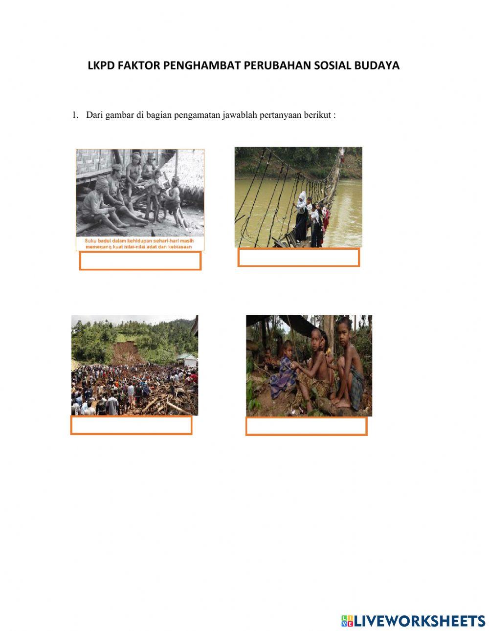 LKPD Faktor Penghambat Perubahan Sosial Budaya