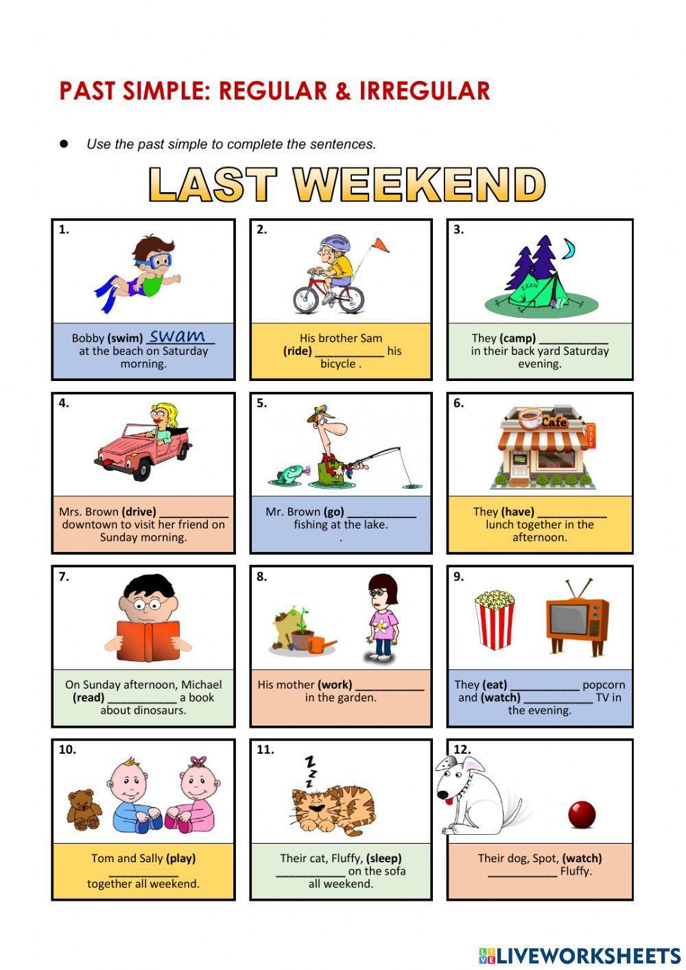 YL7 Lesson 3: Past Simple Tense