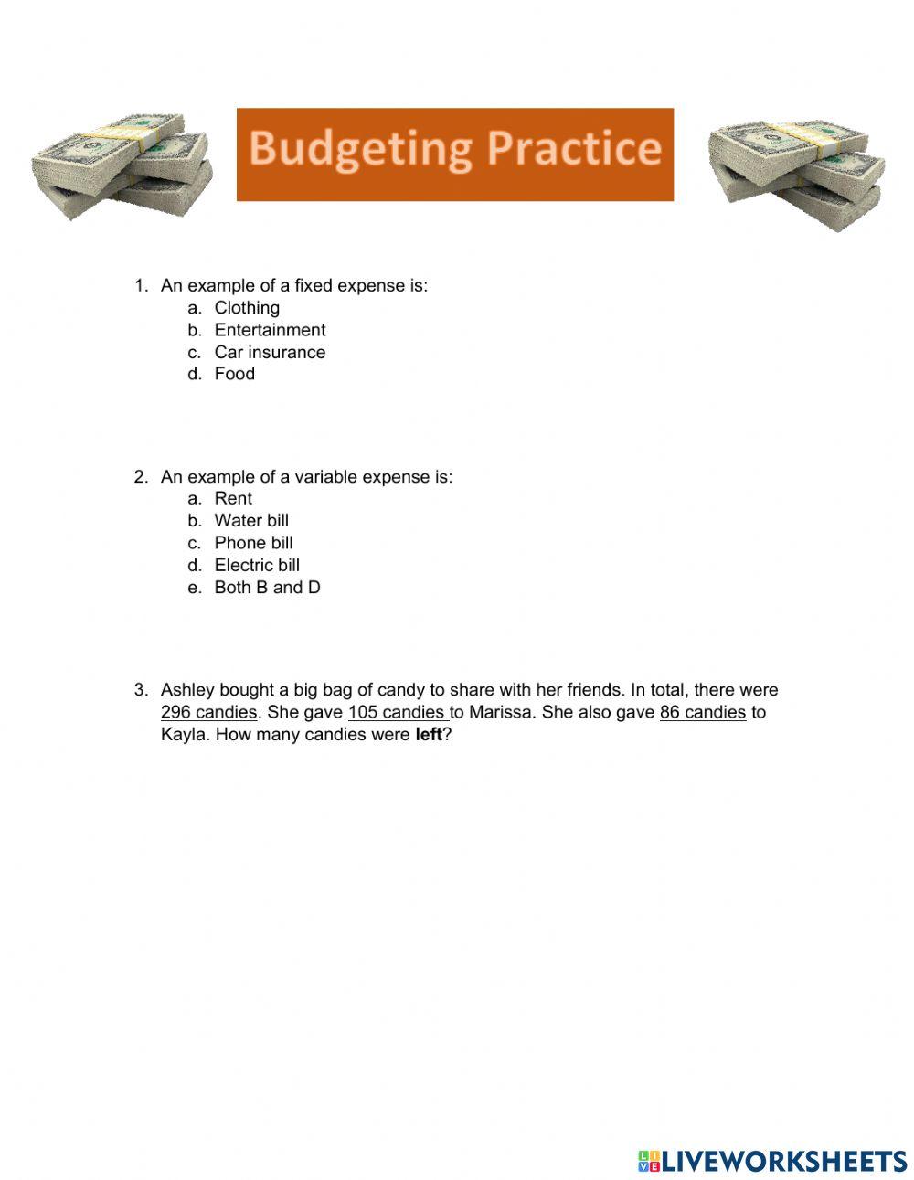 Budgeting Review