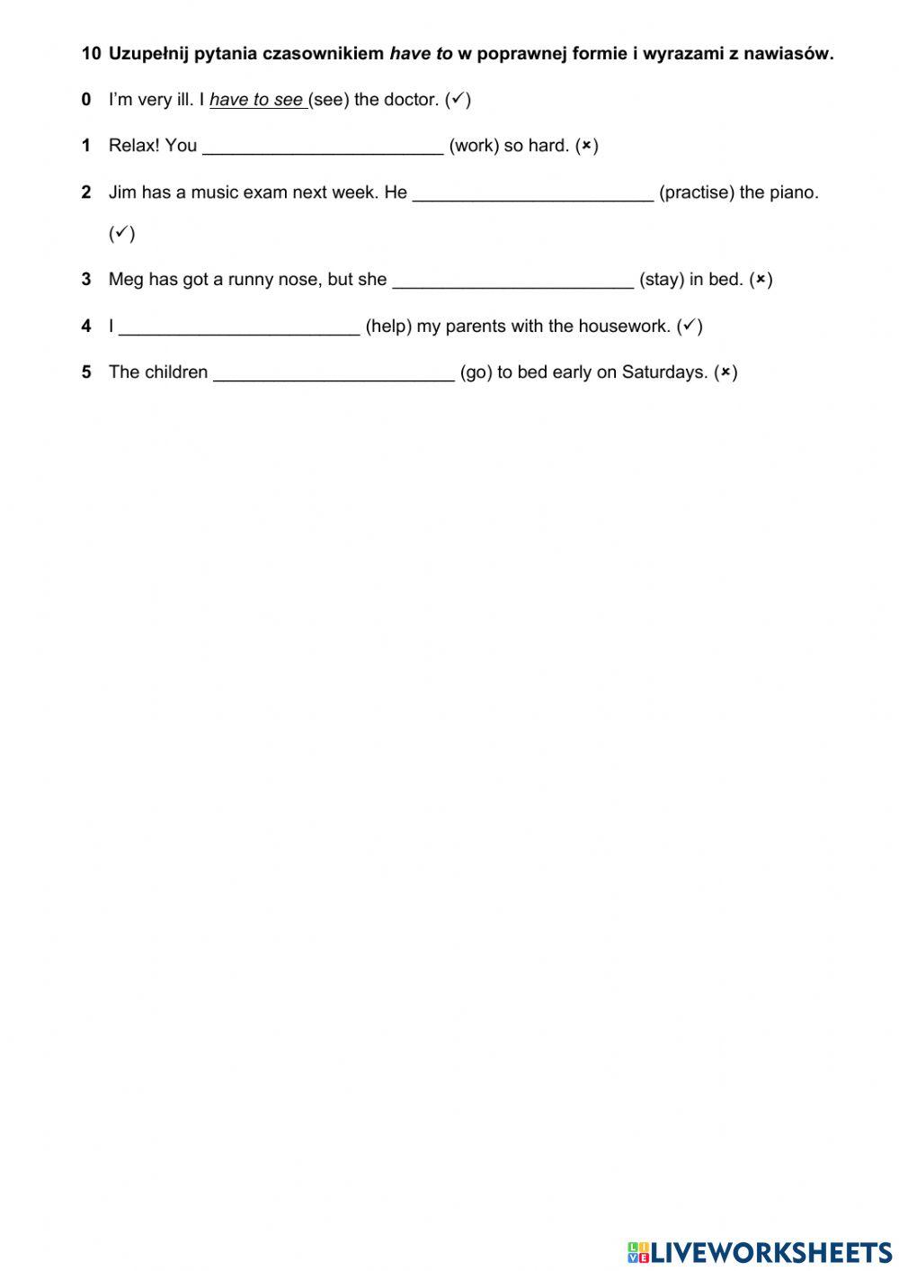 Test on Health Problems