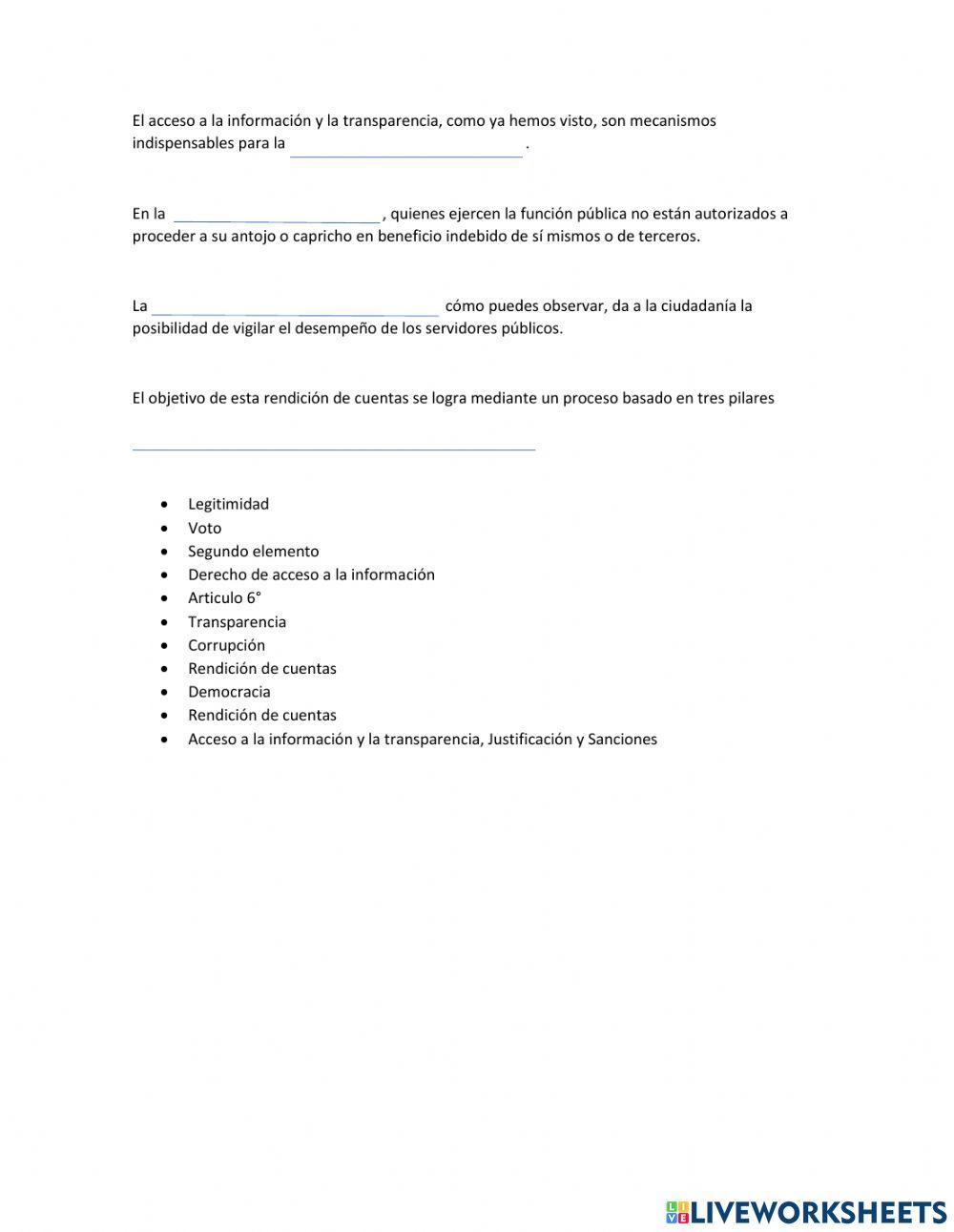 Legitimidad y rendición de cuentas