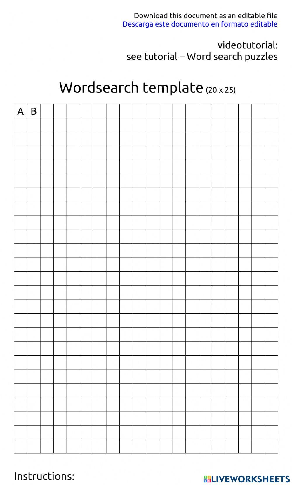 Help ayuda wordsearch sopa de letras