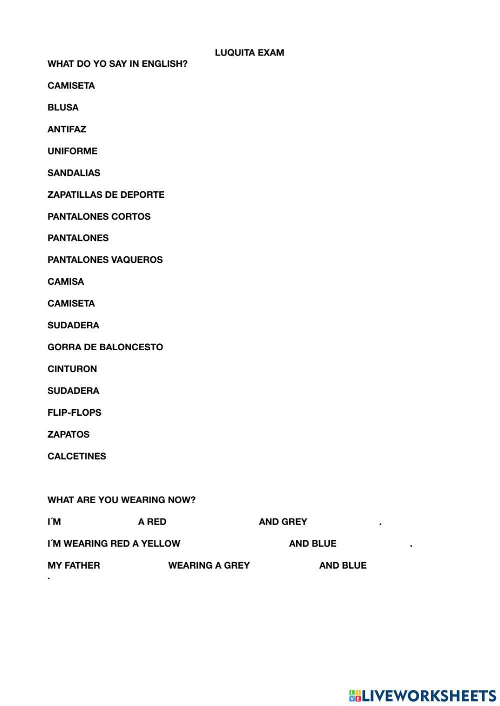 What are you wearing?