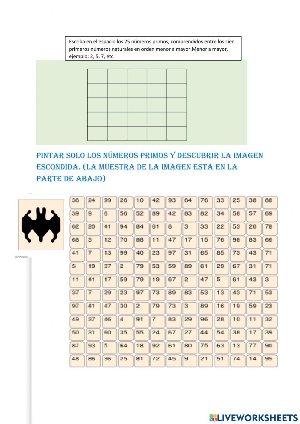 Numeros primos y compuestos