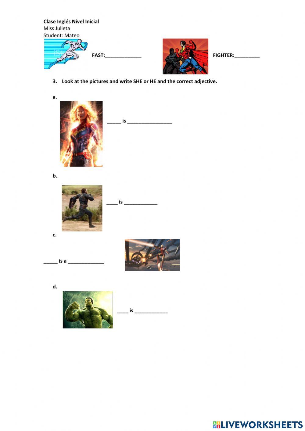 SHE-HE PRACTISE with The Avengers