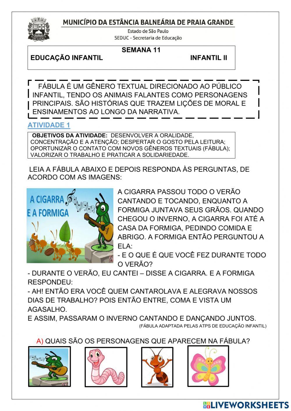 Interpretação da Fábula