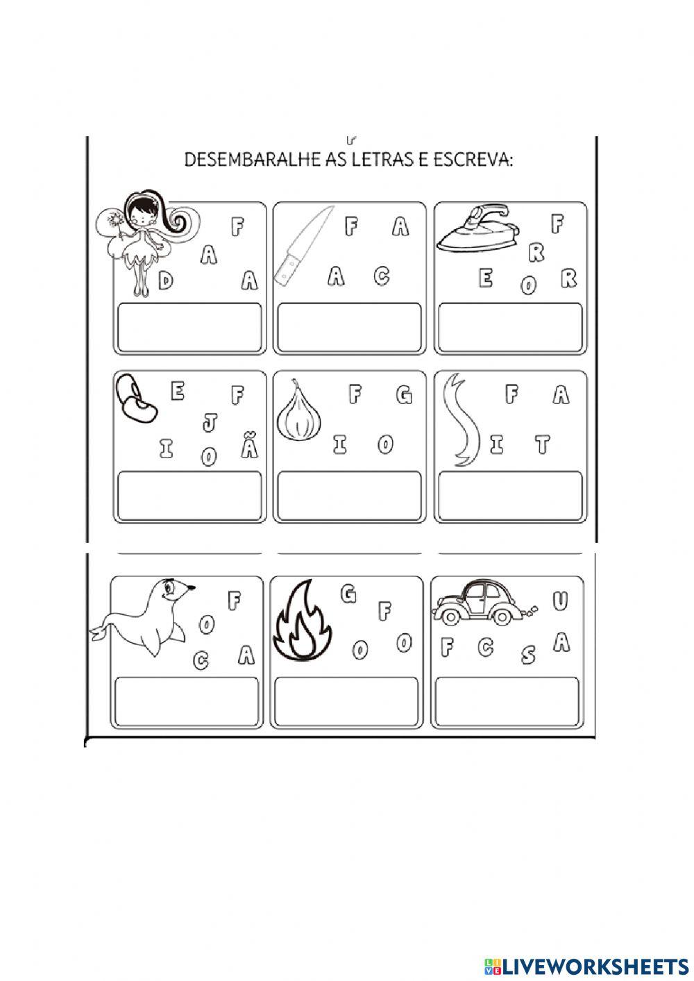 Explorando a consoante f- 6