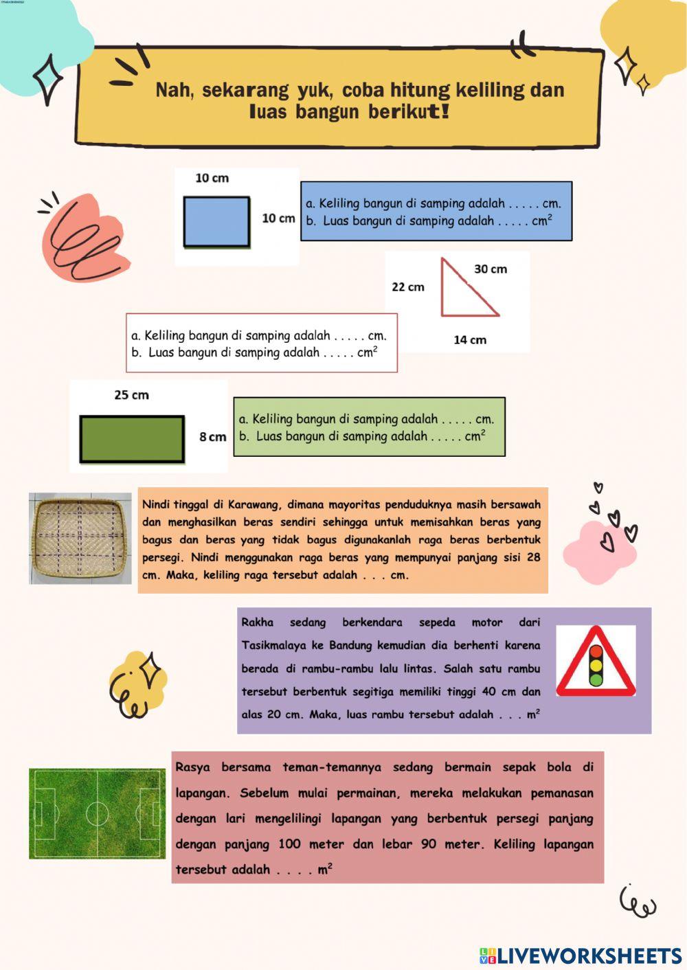 Keliling dan Luas Bangun Datar