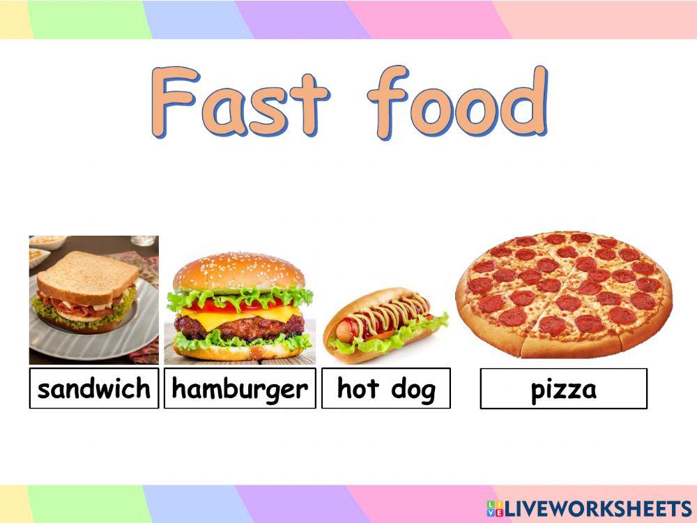 Listen and repeat: Fast Food