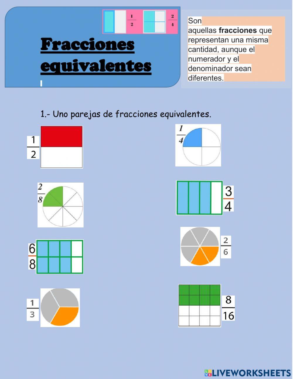 Fracciones equivalentes