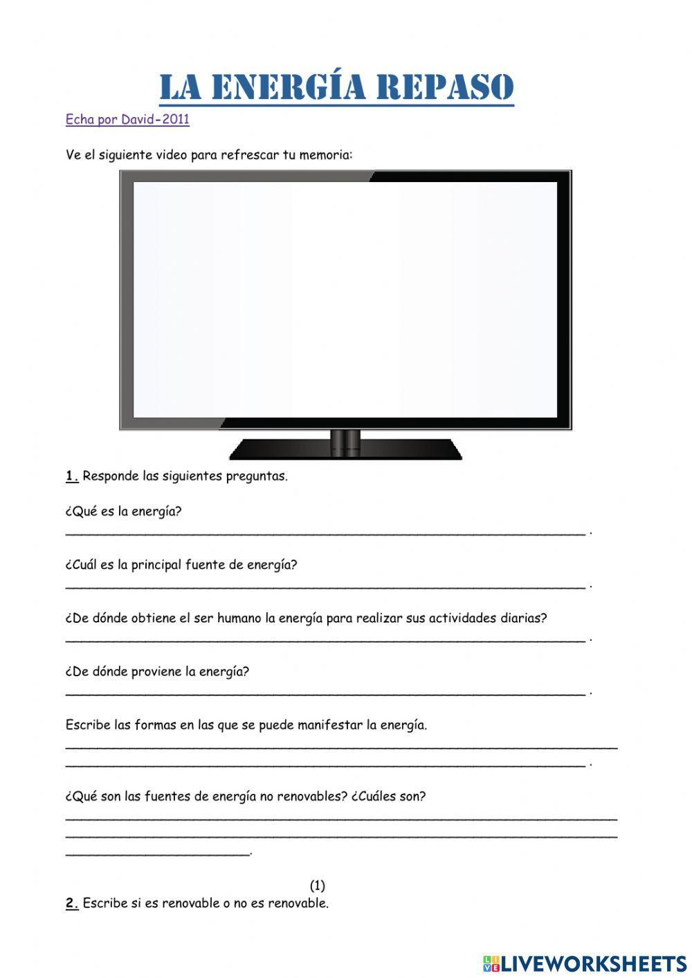(REPASO) La energía.