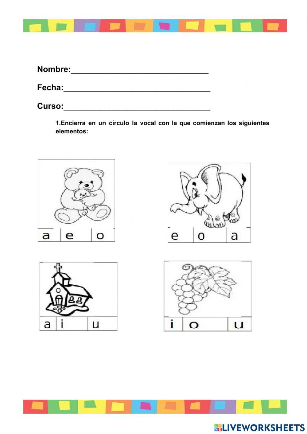 Ficha Lenguaje-Vocales