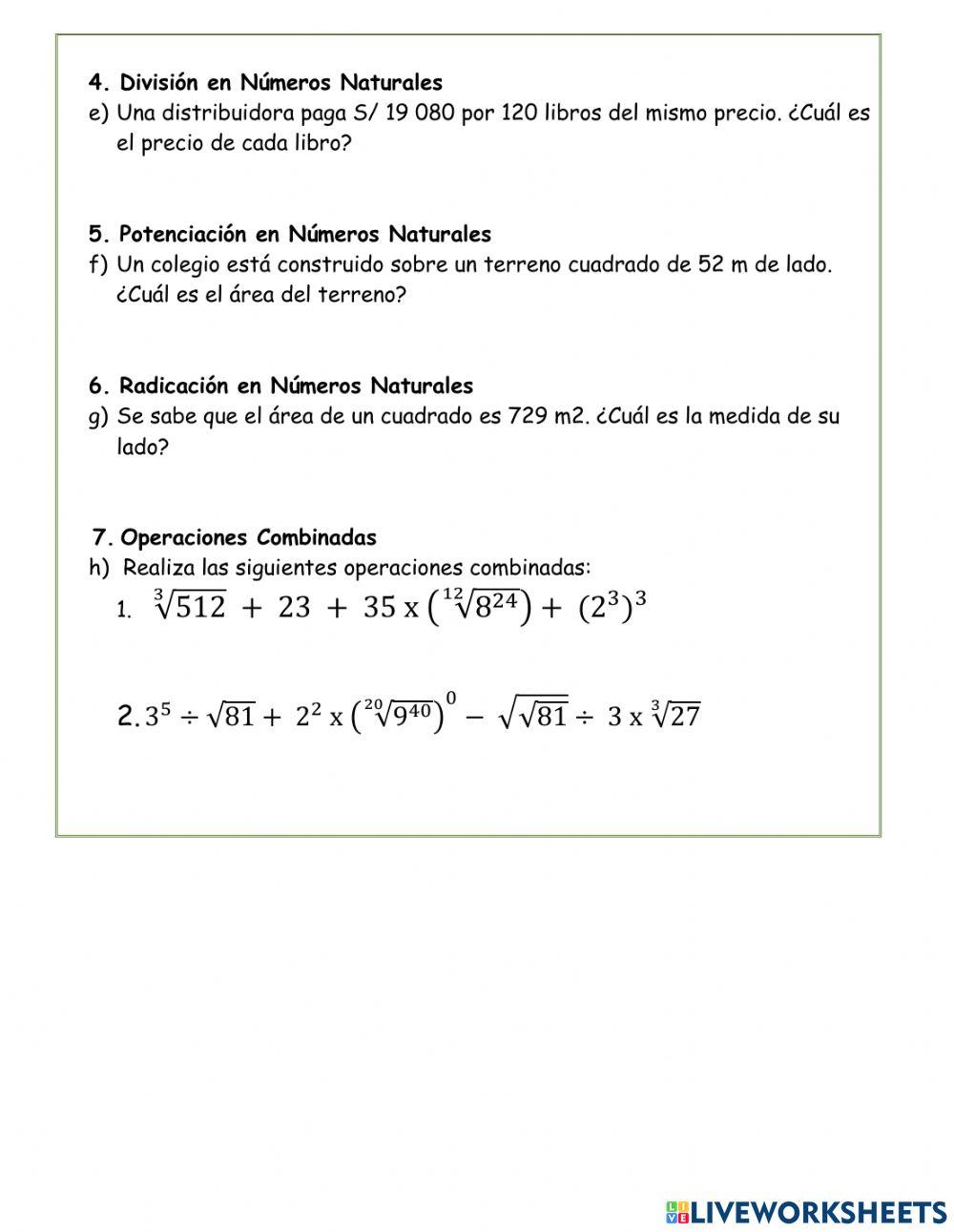 Examen Bimestral Secundaria 1ro