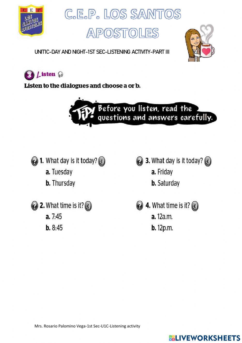 1st Sec-Day and night
