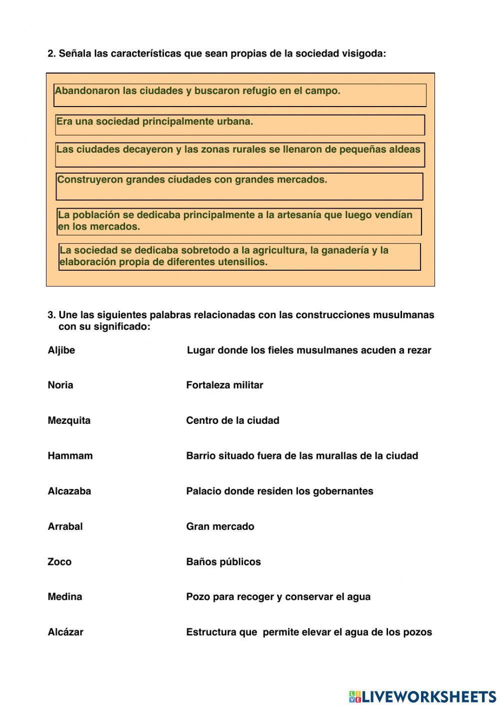 Los visigodos y los musulmanes en la Edad Media
