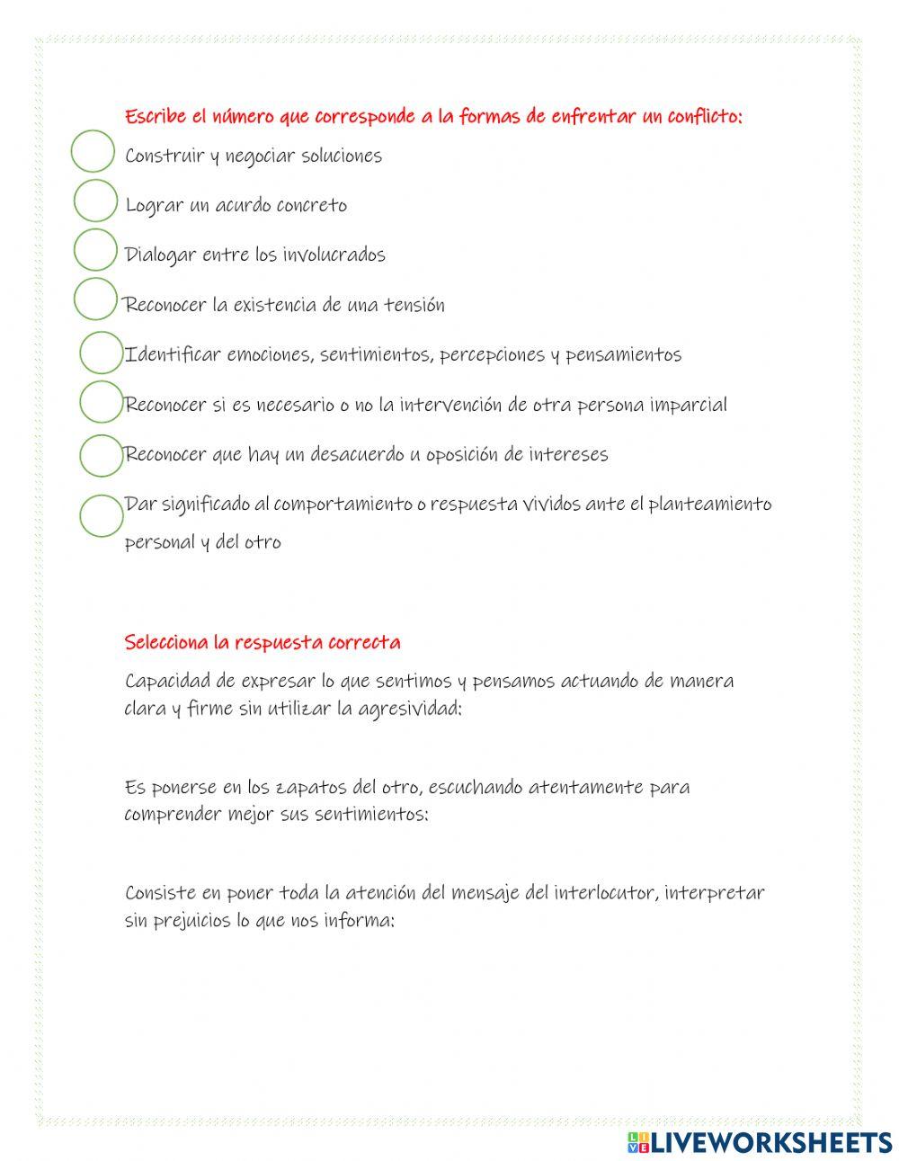 Resolución pacífica de conflictos