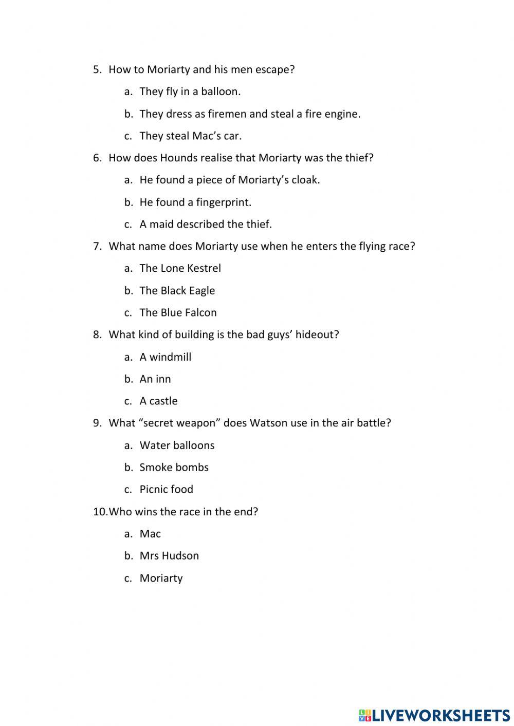 Sherlock Hound, The Flying Competition