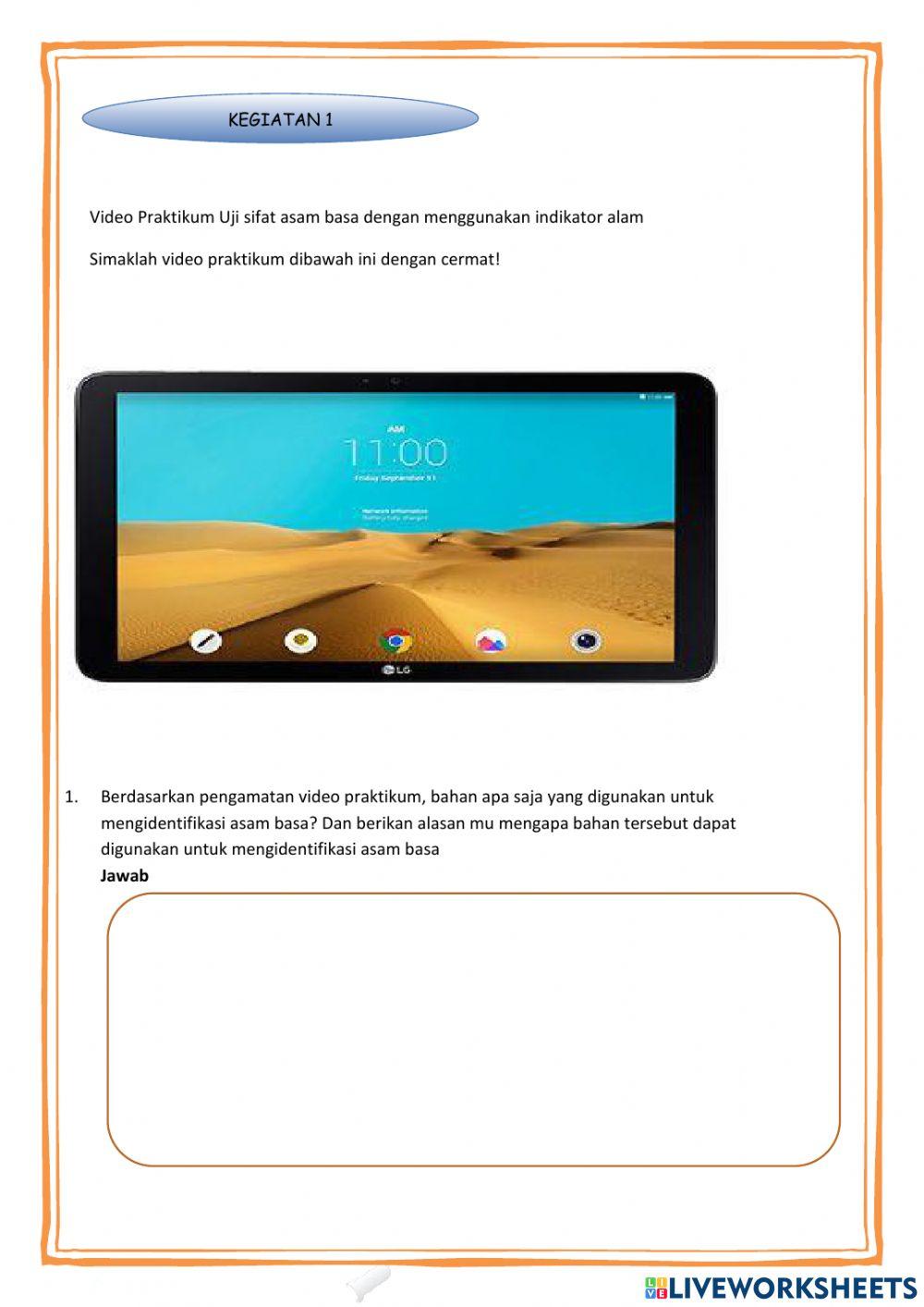 Lkpd indikator asam basa