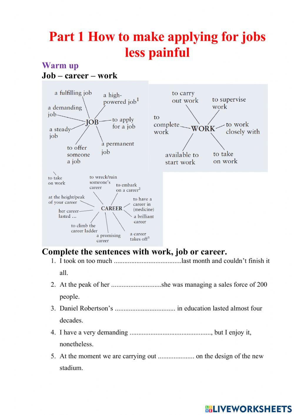 How to make applying for jobs less painful